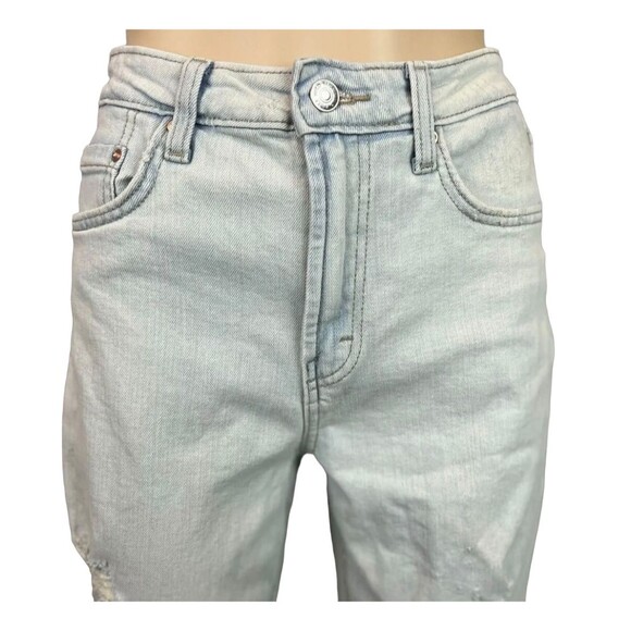 Wild Fable Highest Rise Mom Jeans Size 2 Light Distressed Denim 80s 90s - Picture 4 of 13